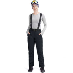 MARKERWAY Women’s Snow Pants With Belt