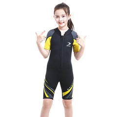 Girl's One Piece Shorty Wetsuit 2.5mm Neoprene Short Sleeve