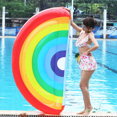 Swimming Pool Floating Inflatable Eggplant Mattress Water Party Toy Kids Adult
