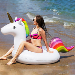 Large Inflatable Pool Float Party Toys Flamingo And Unicorn