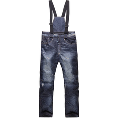 MARKERWAY Men's Outdoor Denim Jeans Bibs Overall