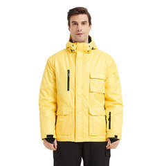 MARKERWAY Men's Snow Skiing Jacket Hooded Waterproof Winter Coat