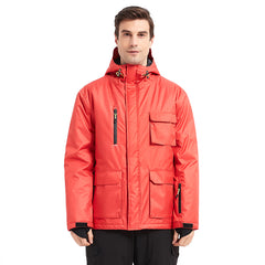 MARKERWAY Men's Snow Skiing Jacket Hooded Waterproof Winter Coat