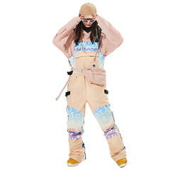 MARKERWAY Women's Insulated Overalls Bib Snow Pants