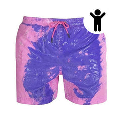 Kid's Beach Quick Dry Temperature Sensitive Color Changing Swim Trunks