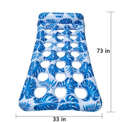 Inflatable Pool Float With Headrest Toy Party Floaties for Adults