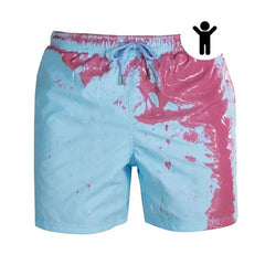Kid's Beach Quick Dry Temperature Sensitive Color Changing Swim Trunks
