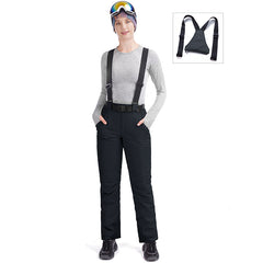 MARKERWAY Women’s Snow Pants With Belt