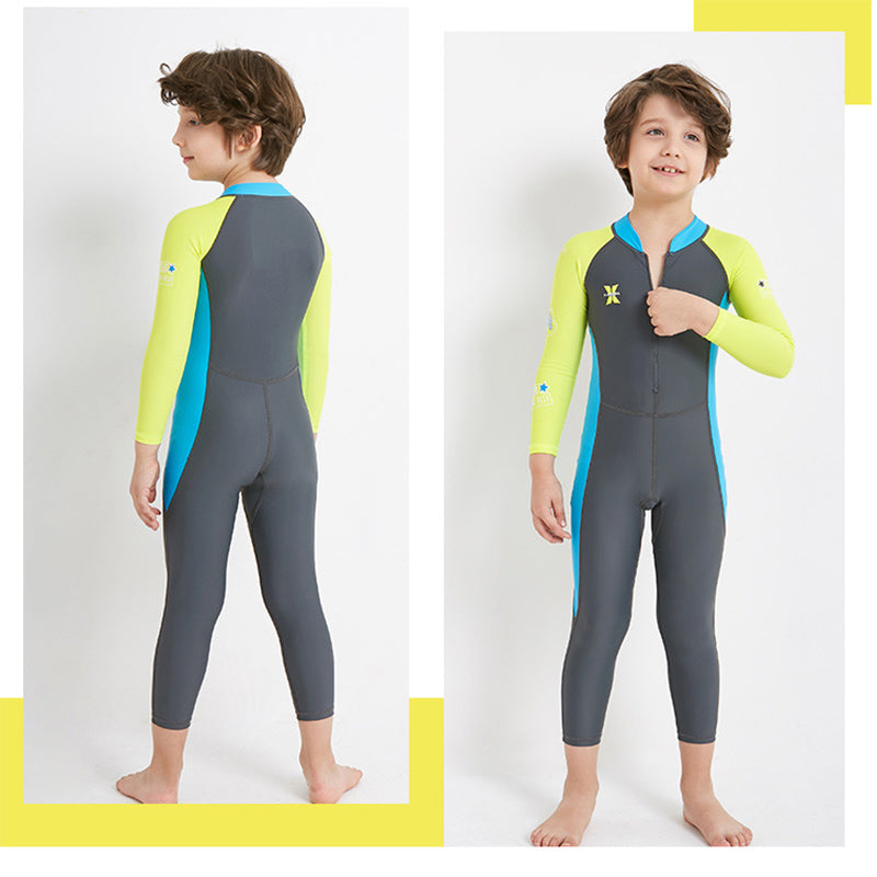Children's Diving Suit Outdoor Long Sleeve One-Piece Swimsuit