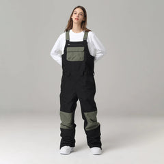 MARKERWAY Women's Fashion Mountain Discover Snowboard Pants Ski Bibs