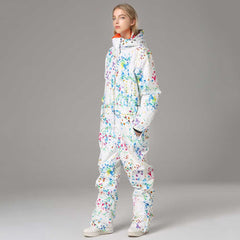 MARKERWAY Women's Fashion One Piece Ski Suits