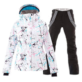 MARKERWAY Women's Waterproof Ski Jackets and Pants Set
