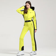 MARKERWAY Women's Classic Faux-Fur Trim Dawn Ski Suit