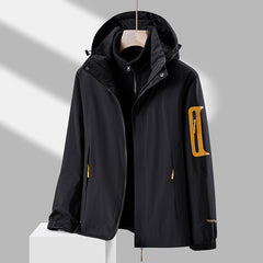 MARKERWAY New Outdoor Jacket Men's Three-in-one Two-piece Padded Liner Ski Suit
