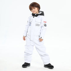 MARKERWAY Kids Ski Suit Boys Girls One Piece Snowsuits