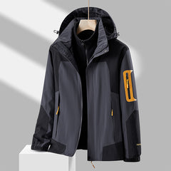 MARKERWAY New Outdoor Jacket Men's Three-in-one Two-piece Padded Liner Ski Suit