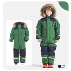 MARKERWAY Kids Ski Coverall Kids One Piece Snowboard Suit