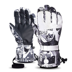 MARKERWAY Winter Warm 5 Layer Waterproof Ski Gloves