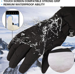 MARKERWAY Winter Warm 5 Layer Waterproof Ski Gloves