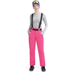 MARKERWAY Women’s Snow Pants With Belt