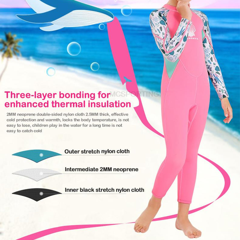 Neoprene Snorkeling Wetsuit Thick 2.5MM Thermal Swimsuit UV