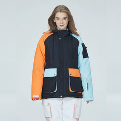 MARKERWAY Women's Colorblock Snow Jacket