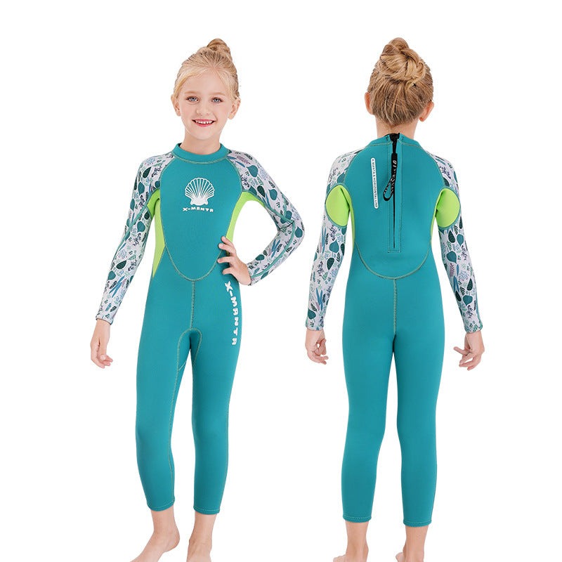 Kids 2mm Neoprene Wetsuit Scuba Thermal Swimwear For Boys And