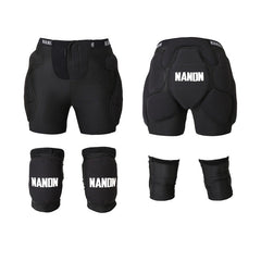 MARKERWAY Unisex Tri-Flex Protective Shorts & Knee Pads Set
