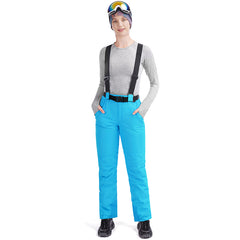 MARKERWAY Women’s Snow Pants With Belt