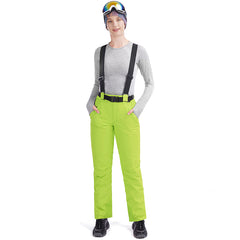 MARKERWAY Women’s Snow Pants With Belt