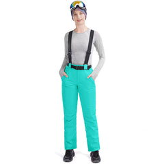 MARKERWAY Women’s Snow Pants With Belt