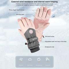 MARKERWAY Waterproof Thermal Gloves Warm Snow Gloves for Men and Women