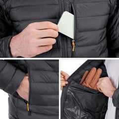 Men's Packable Hooded Down Jacket