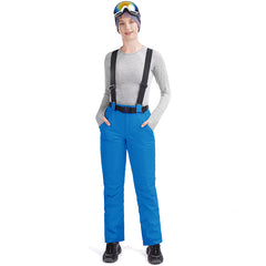 MARKERWAY Women’s Snow Pants With Belt