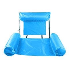 MARKERWAY Foldable Backrest Inflatable Floating Bed