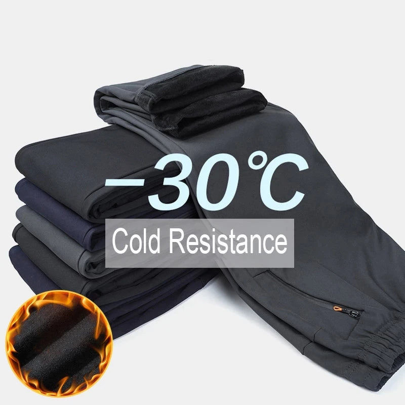 MARKERWAY Men's Outdoor Warm Softshell Fleece Trousers