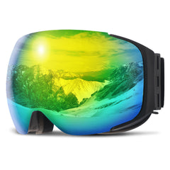 MARKERWAY G2 Magnetic Snowboard/Polarized OTG UV400 Skiing Goggles