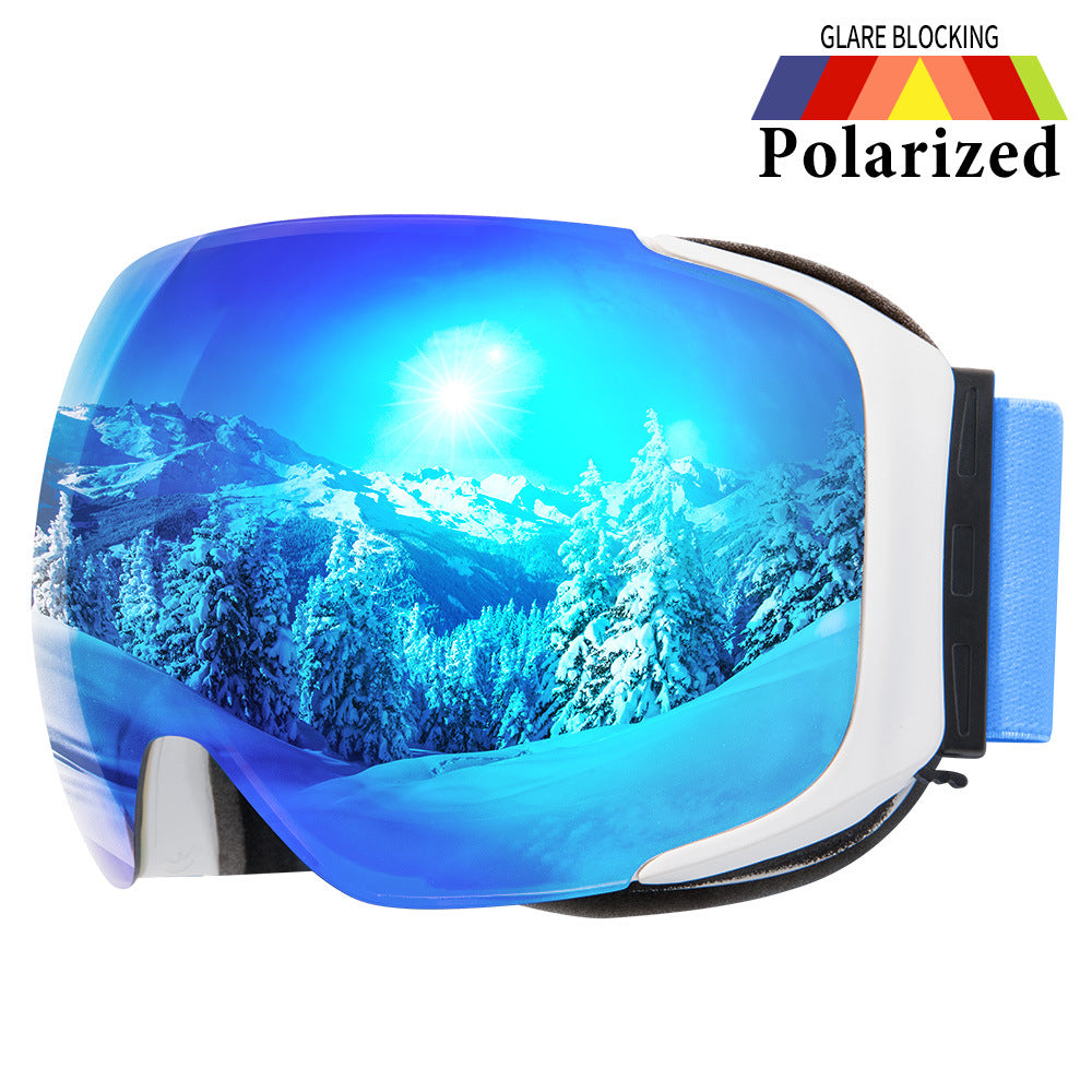 MARKERWAY G2 Magnetic Snowboard/Polarized OTG UV400 Skiing Goggles