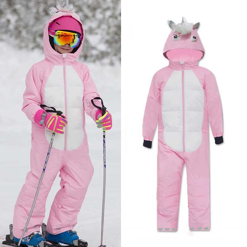MARKERWAY Kids Unisex Waterproof Animal One Piece Snowsuits