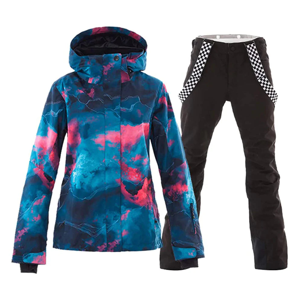 MARKERWAY Women's Waterproof Ski Jackets and Pants Set
