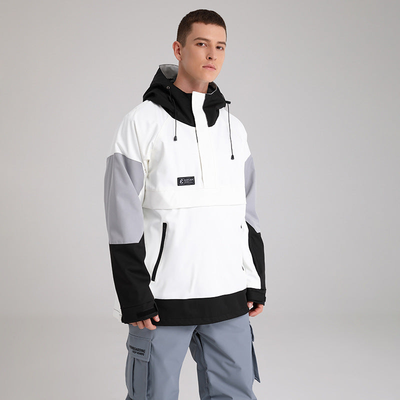 MARKERWAY Men's Colorblock Anorak Snow Jacket