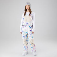 MARKERWAY Women's Colorful Snow Pants Bibs