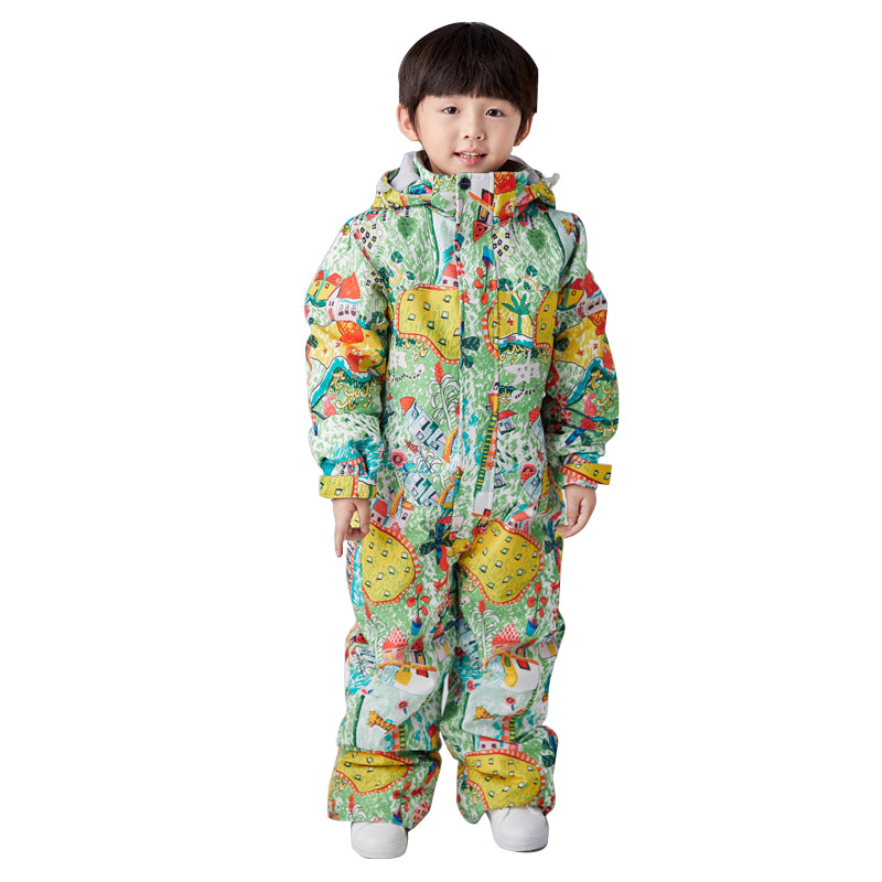 MARKERWAY Girl's Boy's One Piece Jumpsuits Ski Suits