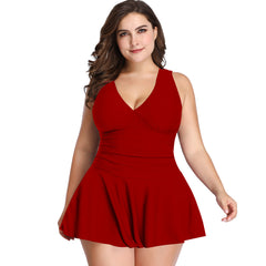 Women's Dress Swimsuit Set Plus Size