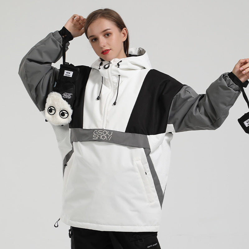 MARKERWAY Women's Unisex Reflective Freestyle Mountain Discover Snow Jacket