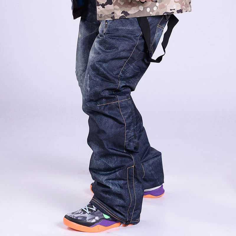 MARKERWAY Men's Outdoor Denim Jeans Bibs Overall