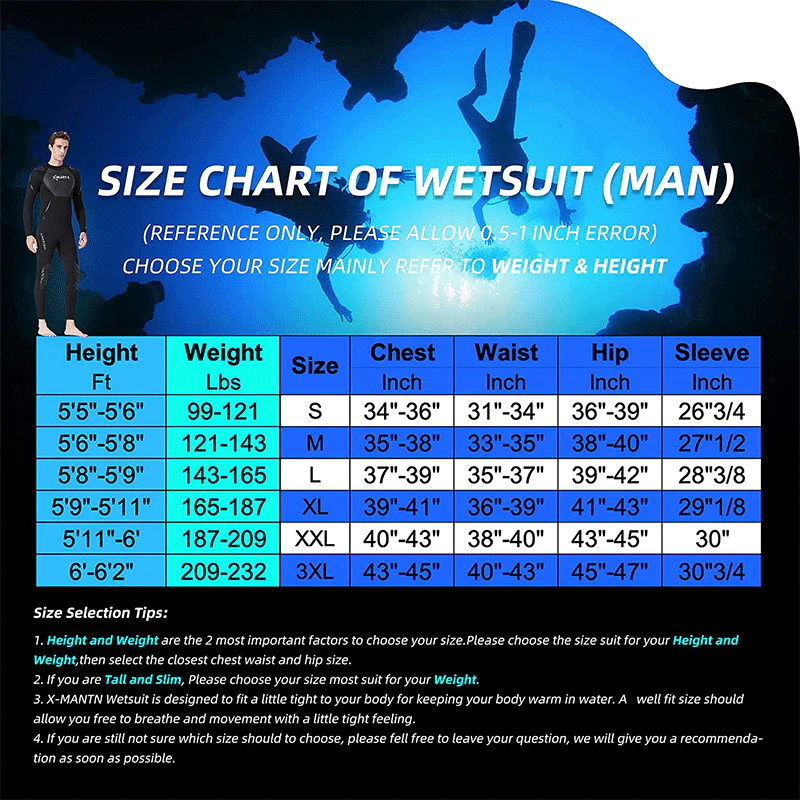 Kids Wetsuit 2.5mm Neoprene Full Body Thermal Swimsuit – Markerway
