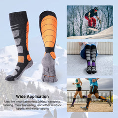 MARKERWAY Winter Snowboard Sport Socks Men Women