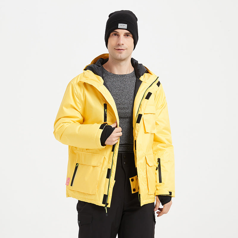 MARKERWAY Men's Snow Skiing Jacket Hooded Waterproof Winter Coat
